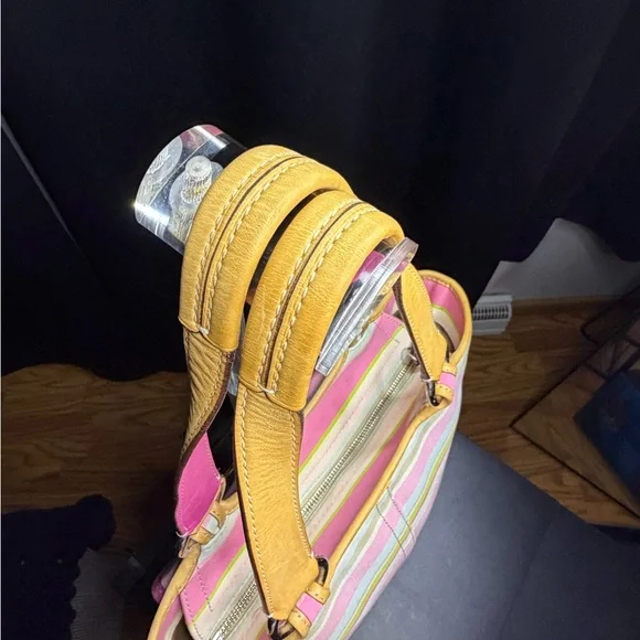 Coach Striped Pink SoHo Hampton Bag - Picture 3 of 6